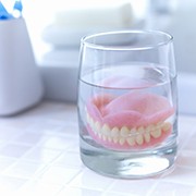 Dentures in Goode soaking in solution