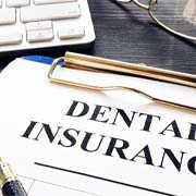 Dental insurance form on desk