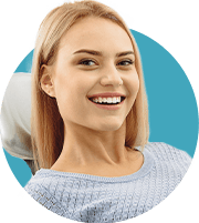 Smiling woman in dental chair