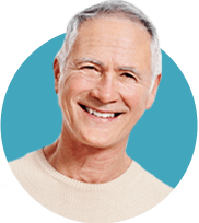 Older man with healthy smile