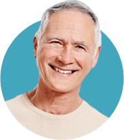 Older man with healthy smile